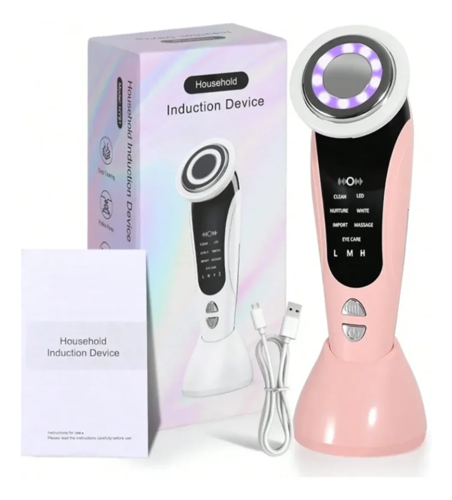 Masajeador Facial Eléctrico: Limpieza Profunda Color Rosa