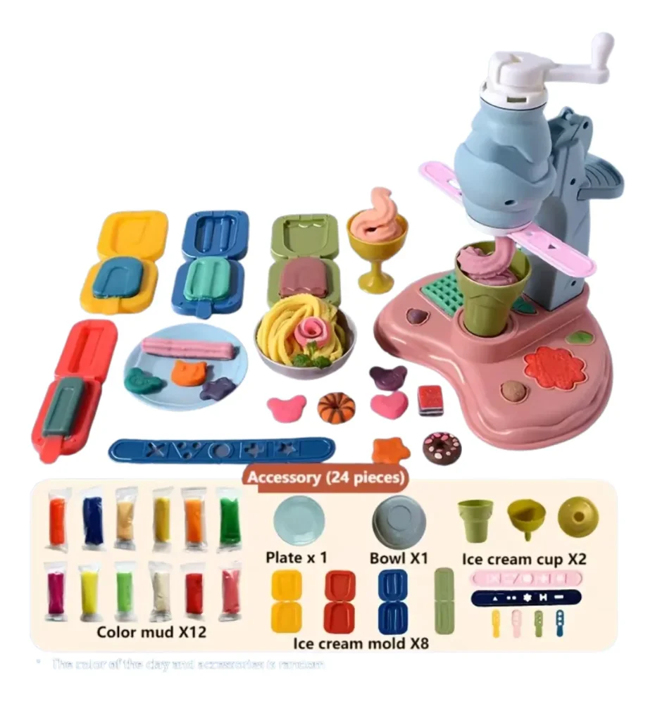 Juguete Fábrica De Helados De Plastilina - Set De Juego 24
