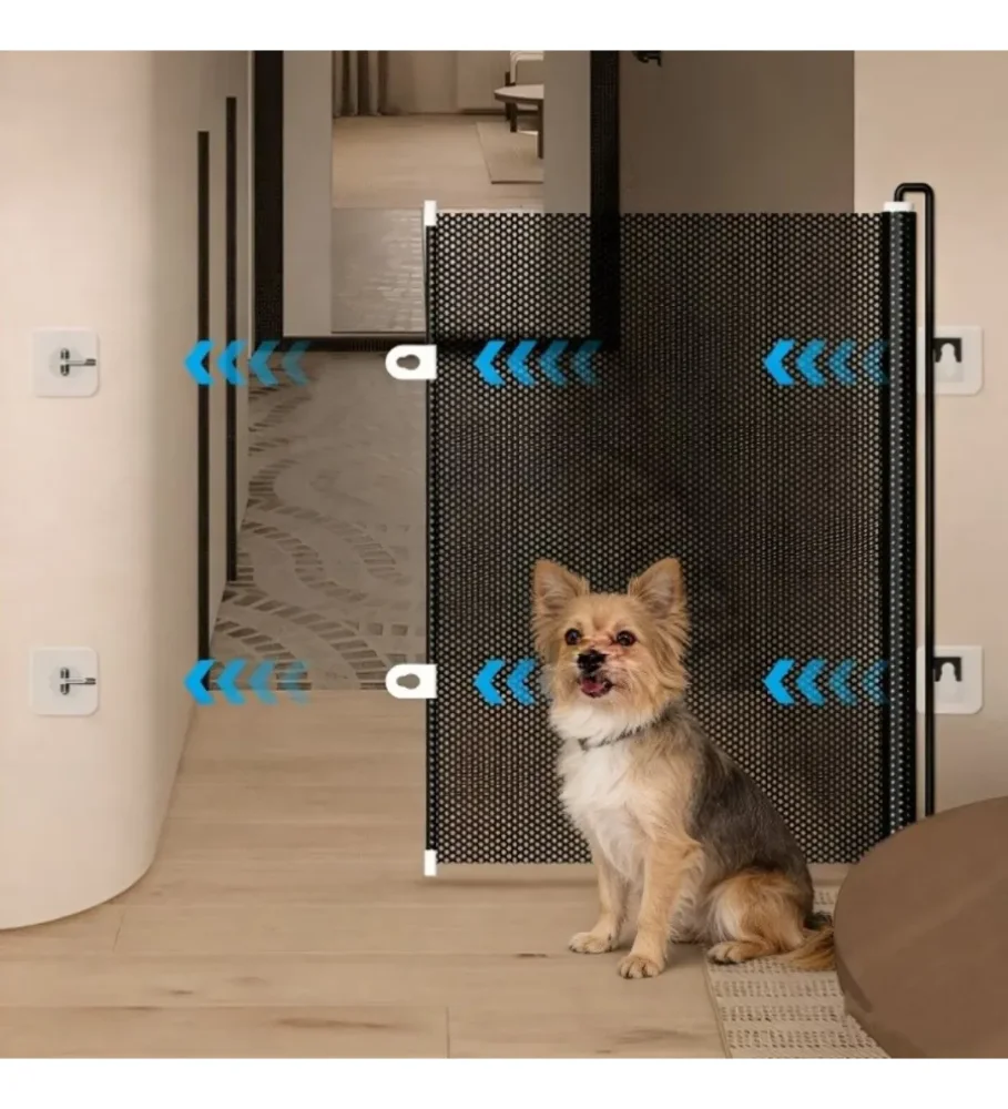 Puerta Retráctil De Malla Para Mascotas