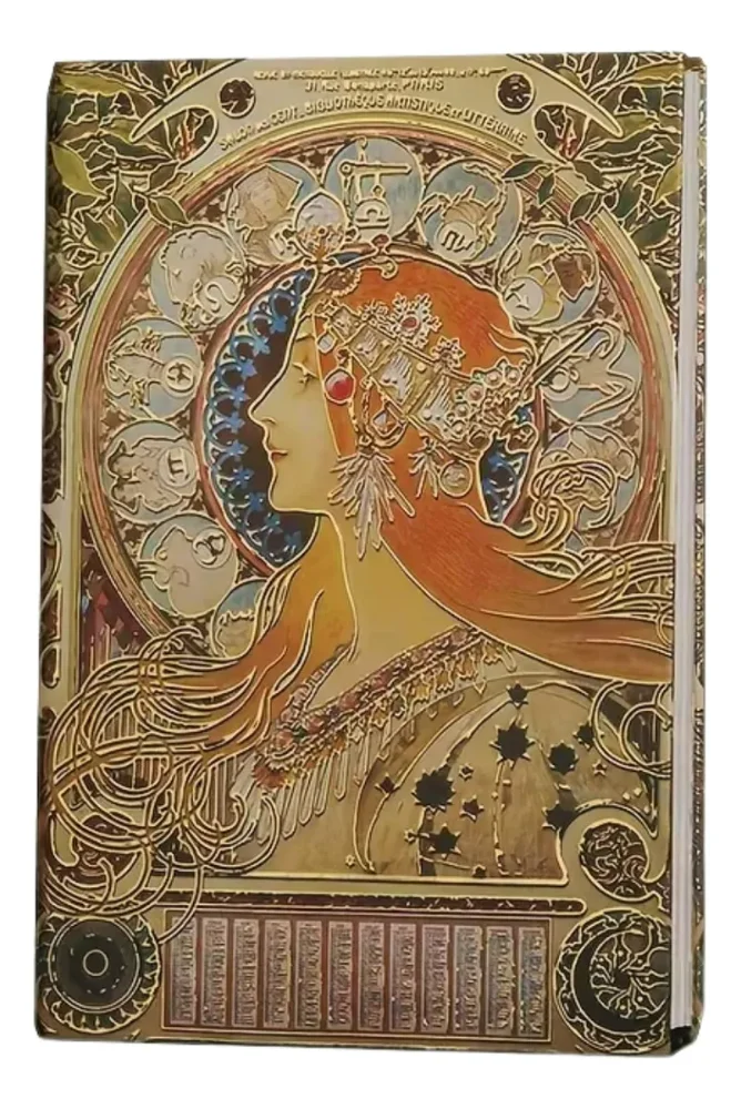 Diario Ilustrado Vintage Retro De Pasta Dura