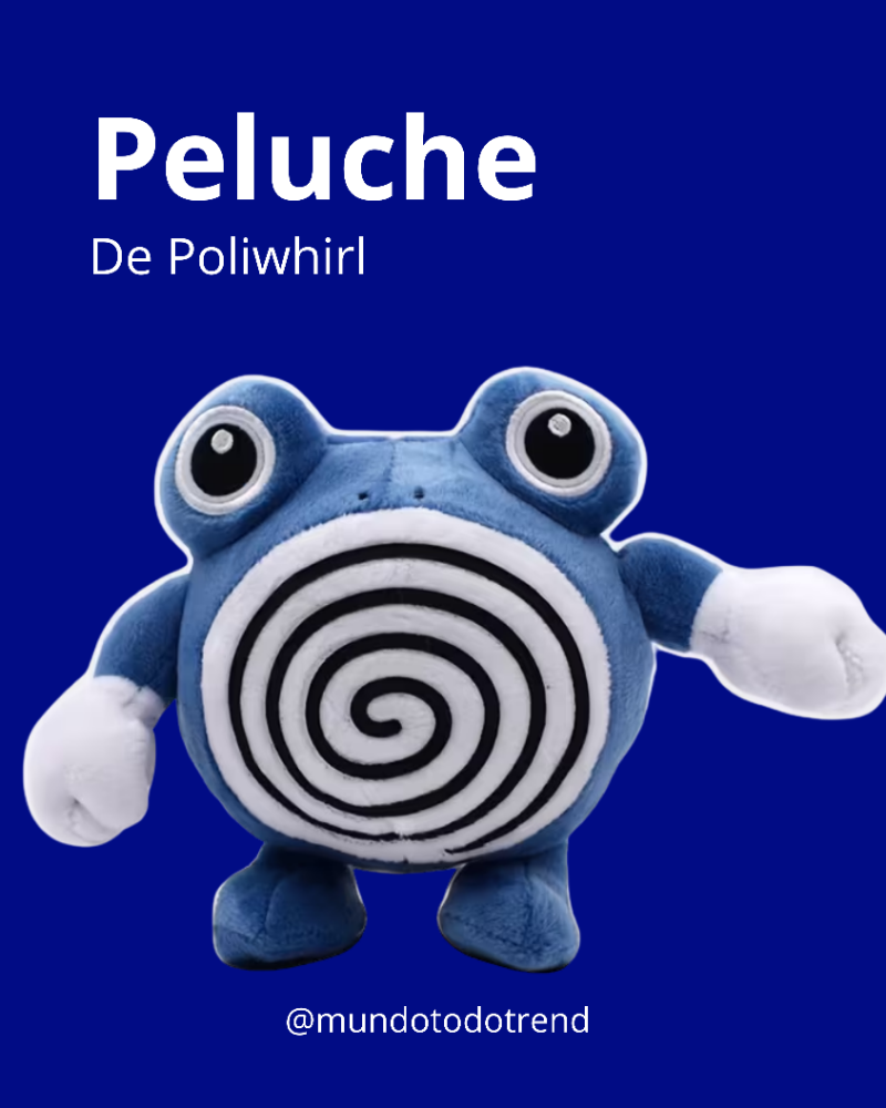 Poliwhirl Peluche Muñeco Pokémon Suave De Colección