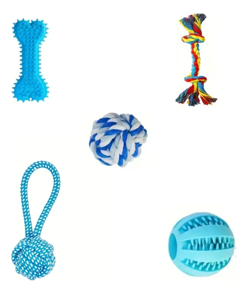 Set De Juguetes Para Perros Pequeños Y Cachorros Masticables