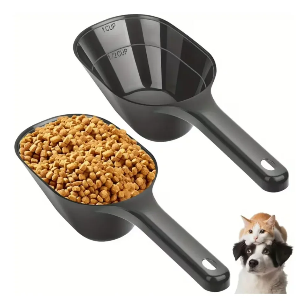 Cuchara Medidora Para Alimento Mascota 1/2 Y 1 Taza