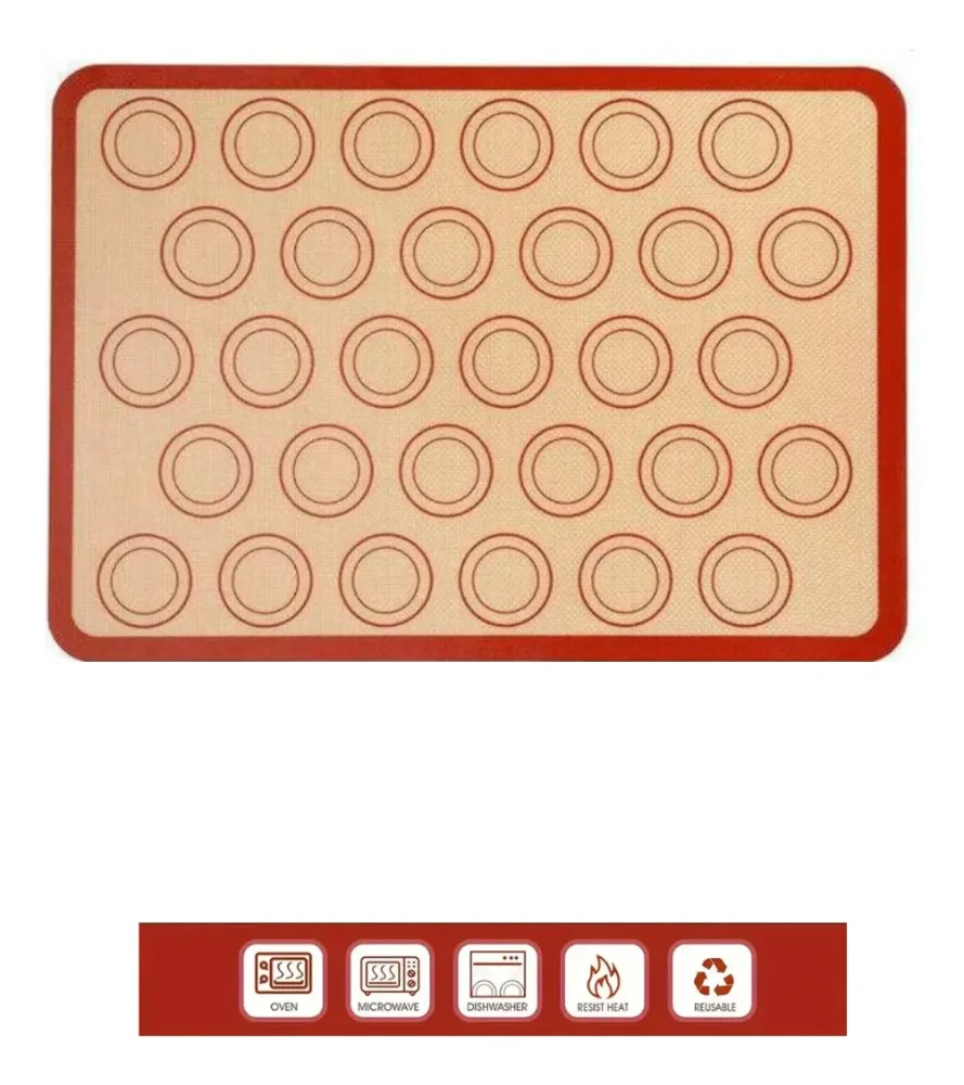 Tapete De Silicona Para Hornear Macarones Mat De Silicon