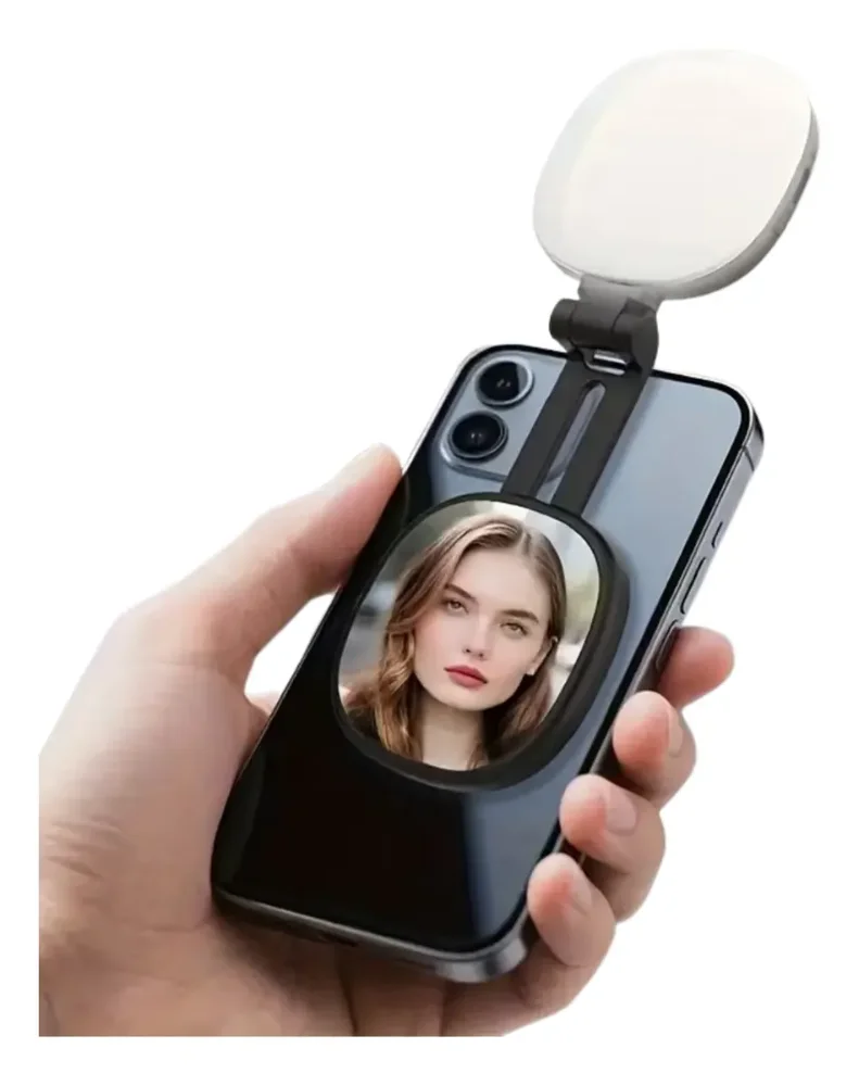Mini Aro De Luz Giratorio 360 Para Selfies Y Streaming