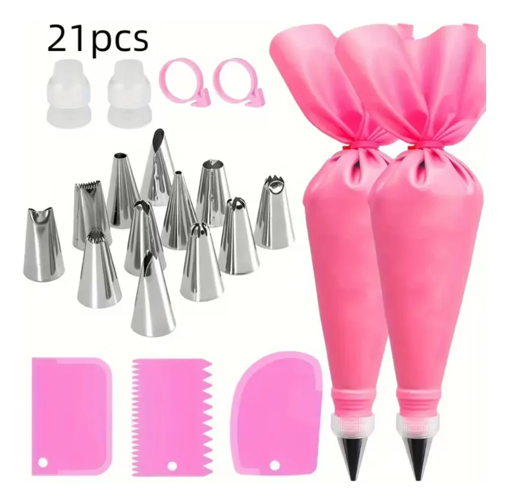 Kit Reposteria 21 Piezas Boquillas Mangas Hornear Pastel