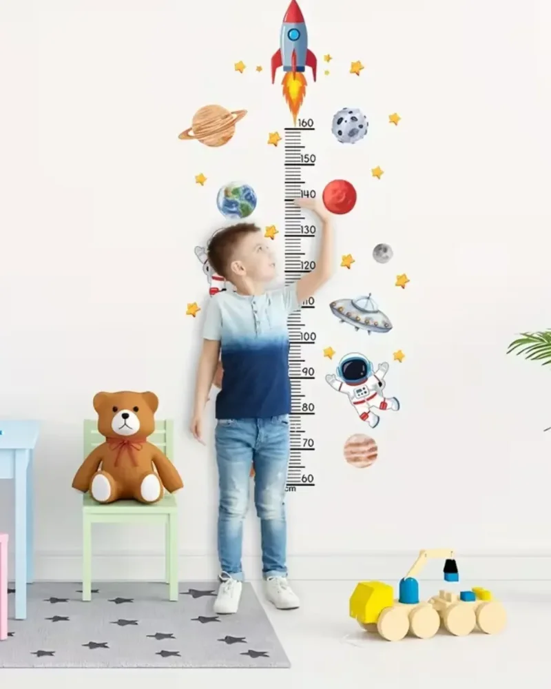 Vinilo Decorativo Medidor De Altura Infantil Diseños Animado