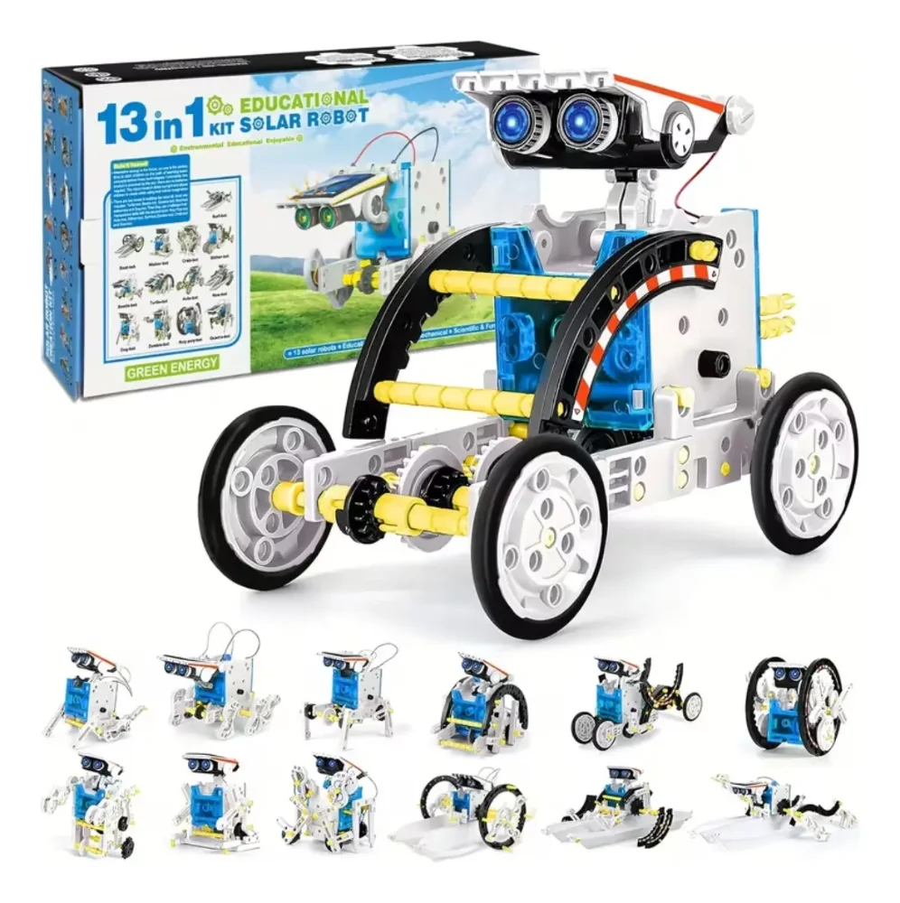 Juguete Robot Solar Stem 13 En 1 Para Niños