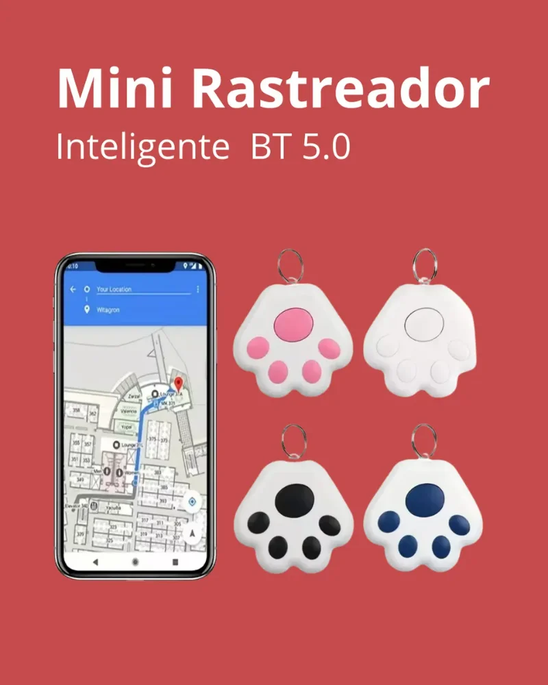 Mini Rastreador Bluetooth Mascotas Perros Gatos Huella Gps