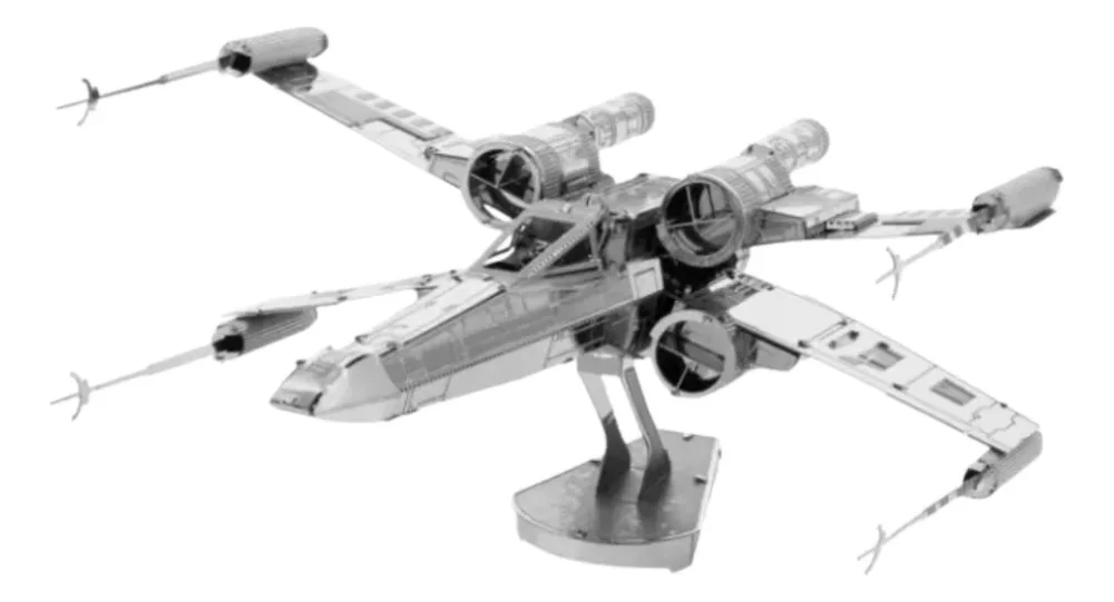 Maqueta Metálica 3d X-wing Star Wars Ensamblaje Creativo