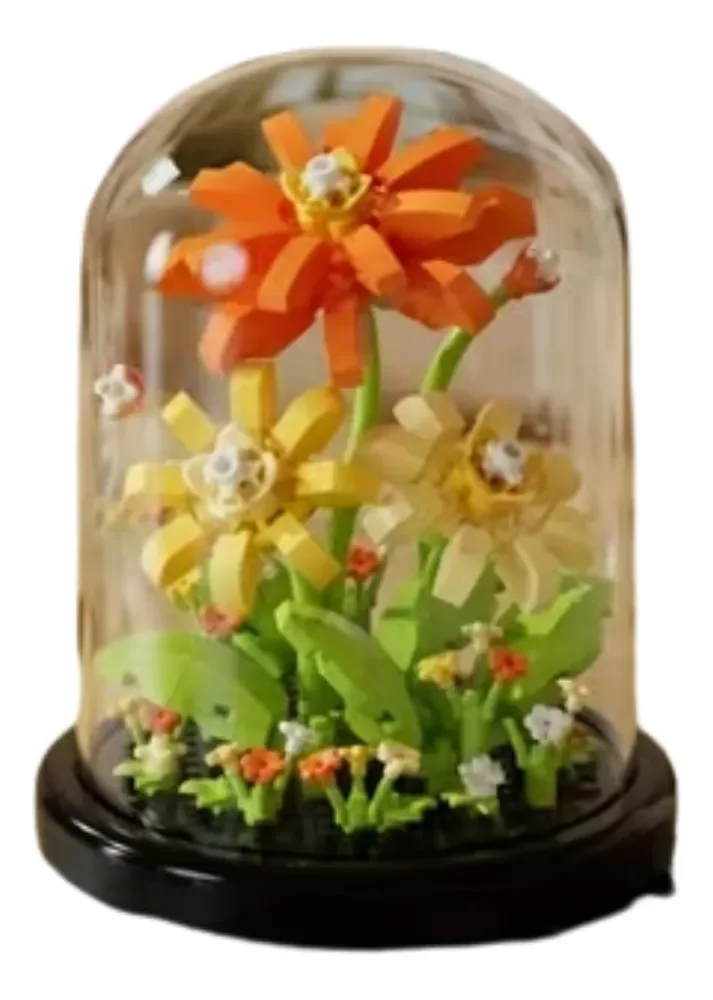 Kit De Construcción De Flores En Cúpula De Cristal
