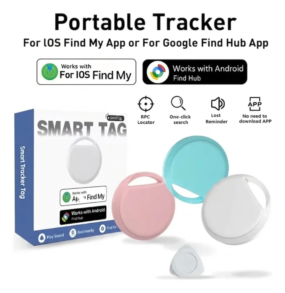 Rastreador Portátil Accutag Sistema Dual Ios/android Pack 3