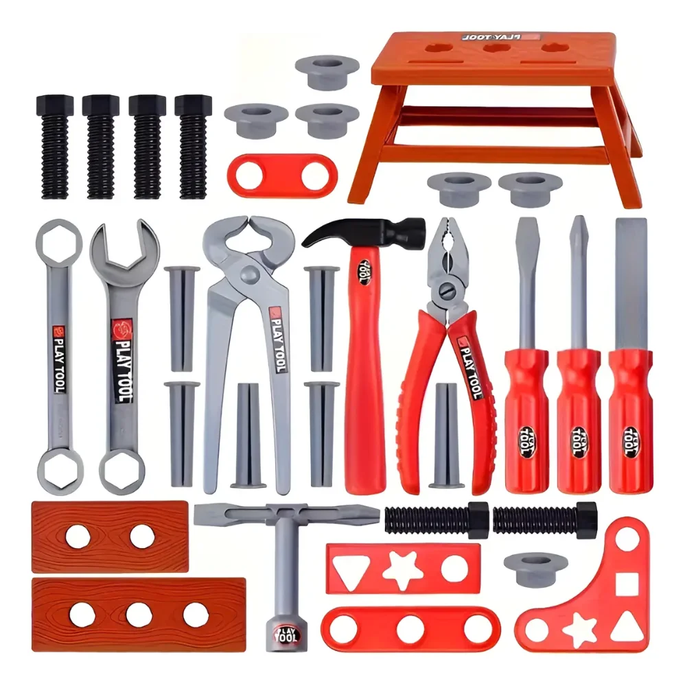 Juguete Juego De Herramientas Construccion Niños 38 Piezas