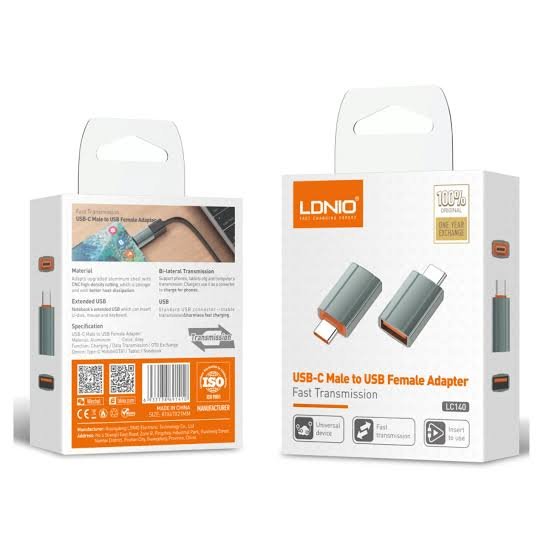 ADAPTADOR LDNIO LC140 USB TIPO C