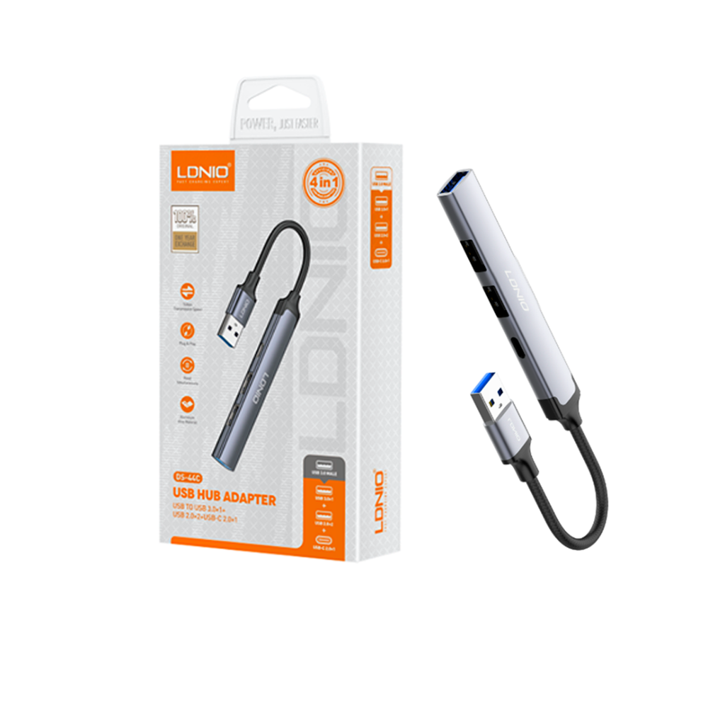 ADAPTADOR LDNIO HUB DS-44C USB To USB3.0