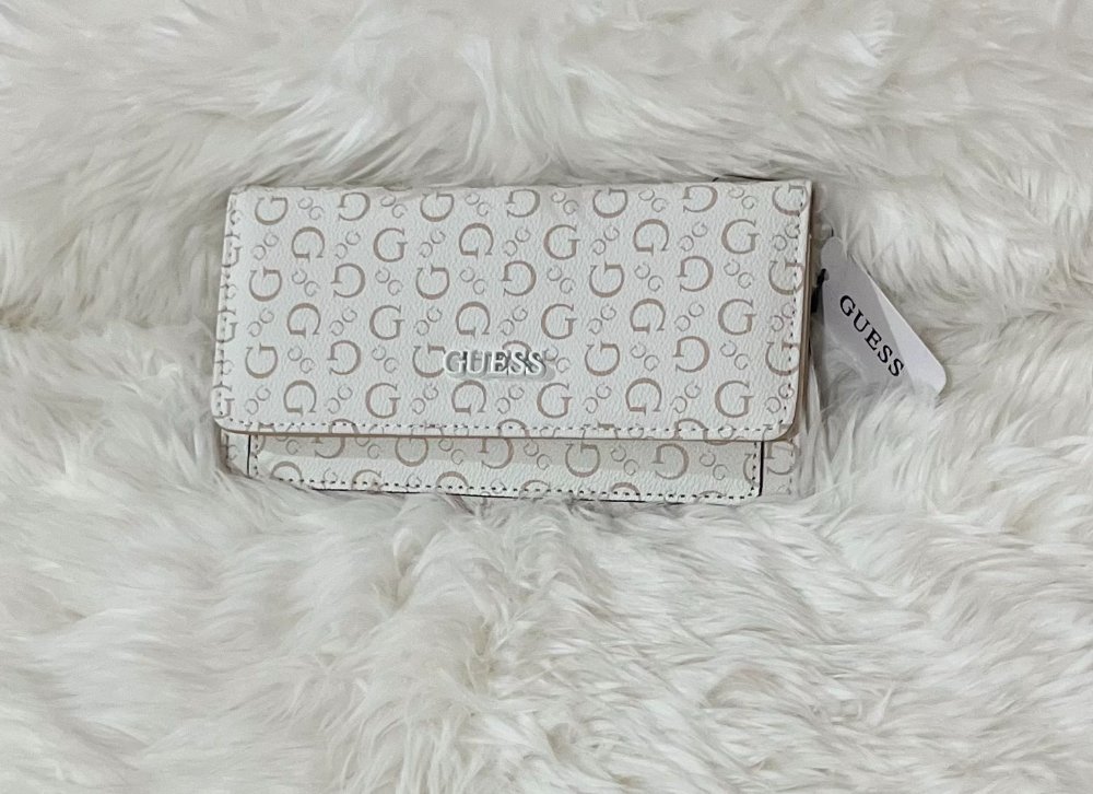 Cartera de mano Guess Blanca