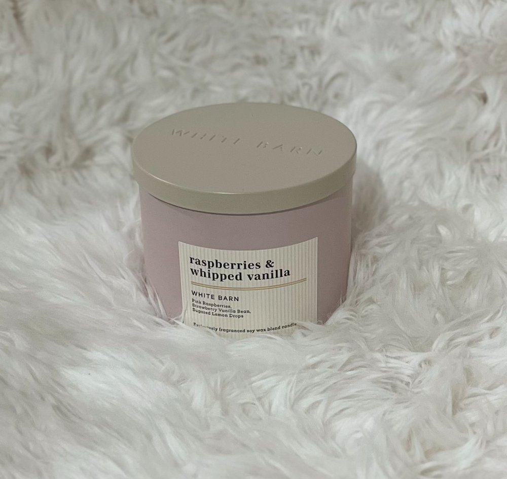 Vela Aromatica Tres Mechas Bath & Body Works (Raspberries & Whipped Vainilla))