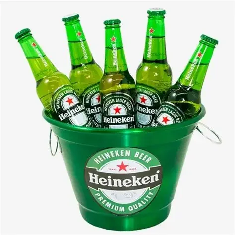 balde heineken c\ 10 unidades