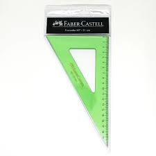 ESCUADRA FABER CASTELL 60/21 VERDE