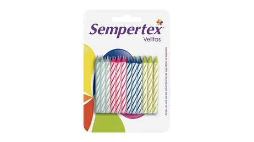 VELA ESPIRAL SURTIDA X24 SEMPERTEX