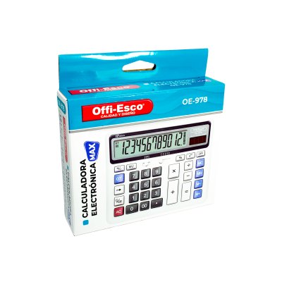 CALCULADORA OFFI-ESCO 12 DIGITOS TRF OE-961