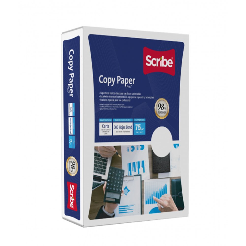 RESMA CARTA PAPEL FOTOCOPIA SCRIBE
