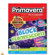 BLOCK FLUORESCENTE PRIMAVERA