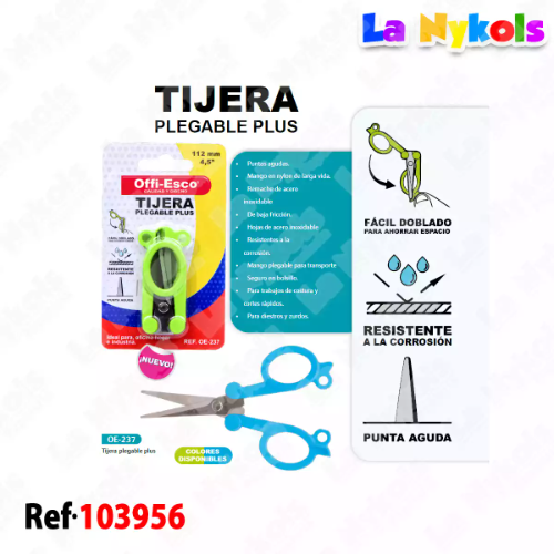 TIJERA PLEGABLE PLUS OE-237 OFFI-ESCO PC*240