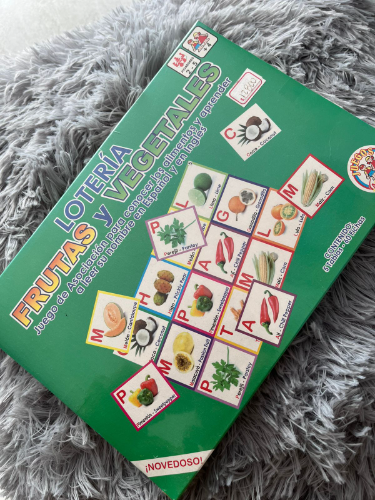 JUEGO FRUTAS Y VEGETALES ESPAÑOL - INGLES