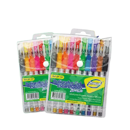 LAPICERO GEL ESCARCHADO ZEPPELIN X10 ZP197 PC*144