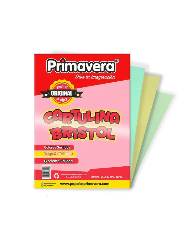 CARTULINA PLANA 1/8 PRIMAVERA