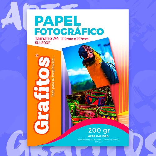 PAPEL FOTOGRAFICO 200GR A4 CM-0502 BASIC/CLICKIT