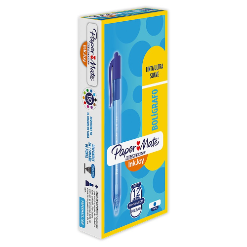 BOLIGRAFO RETRACTIL KILOMETRICO 100 AZUL PUNTA FINA 0.7