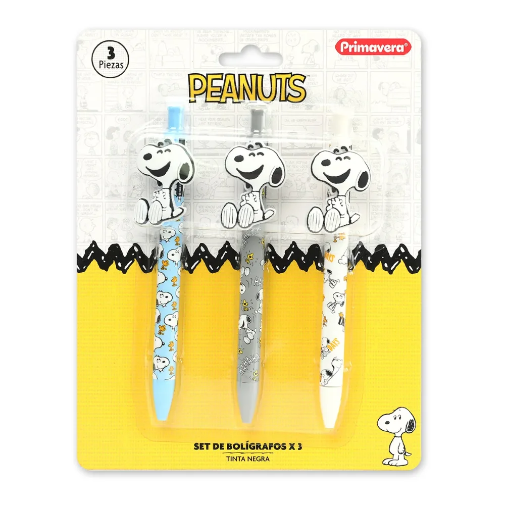 EST BOLIGRAFOS SNOOPY X3 PRIMAVERA REF 4164