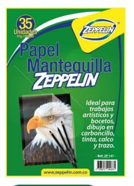 Block 1/8 Mantequilla ZEPPELIN 147 PC *100