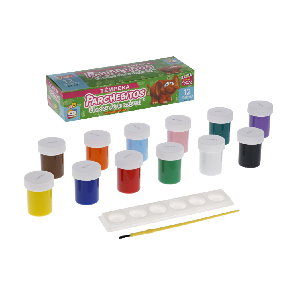 TEMPERA PARCHESITOS X12