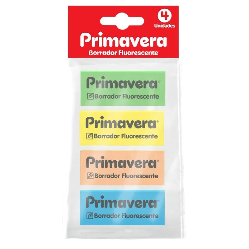 BORRADOR FLUORESCENTE AQ X 4 PRIMAVERA REF 3141