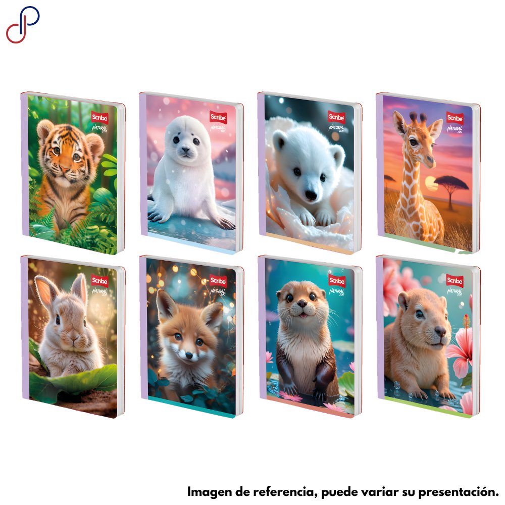 CUADERNO COS 100-1 FEMENINO NATURAL ZOO SCRIBE