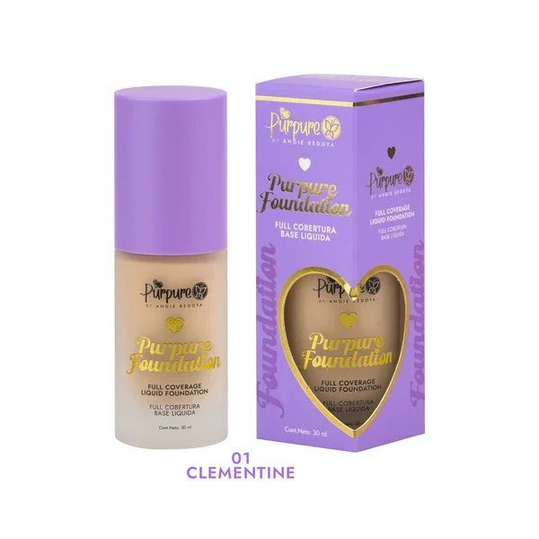 BASE LÍQUIDA PURPURE FOUNDATION 30 ML CLEMENTINA