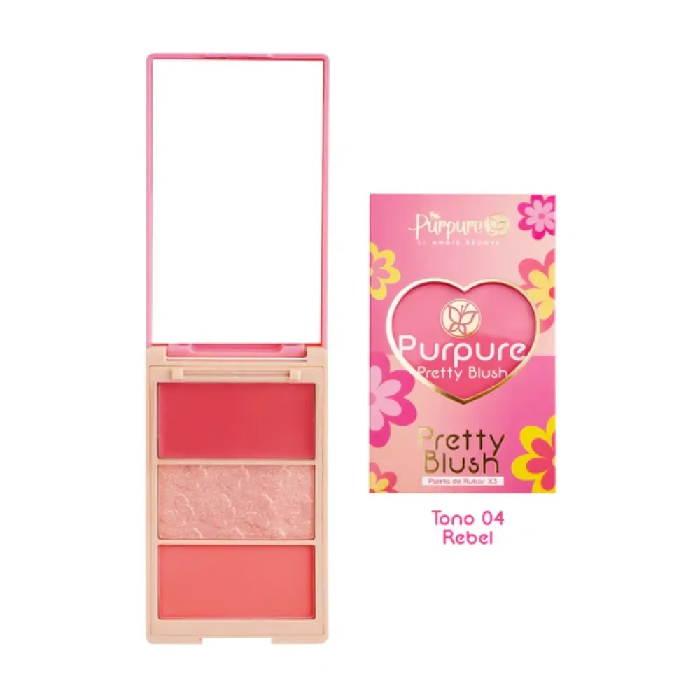 RUBOR X3 PRETTY BLUSH PURPURE 4