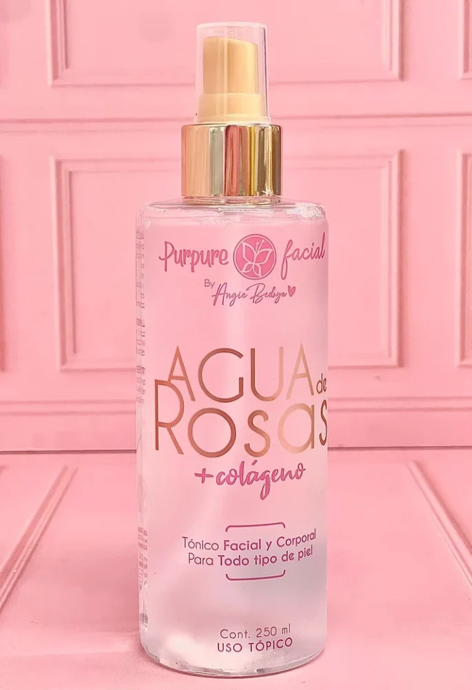 PURPURE TONICO FACIAL 250ML AGUA DE ROSAS + COLAGENO