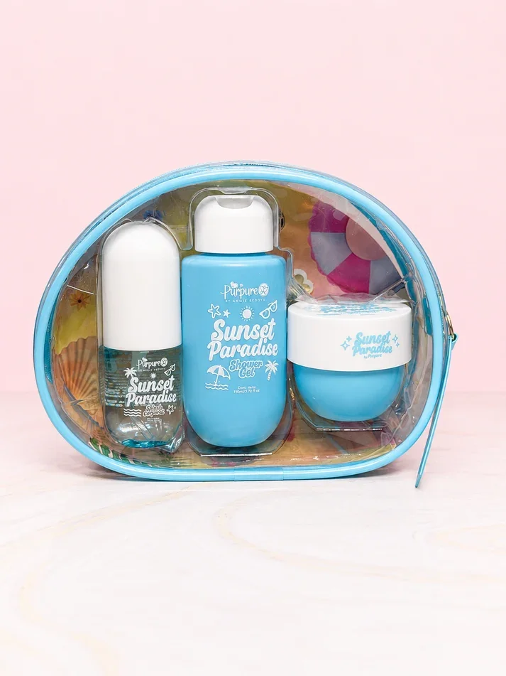 KIT CARTUCHERA SUNSET PARADISE (AZUL)
