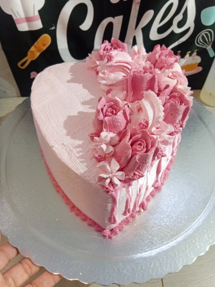 torta de corazón tradicional