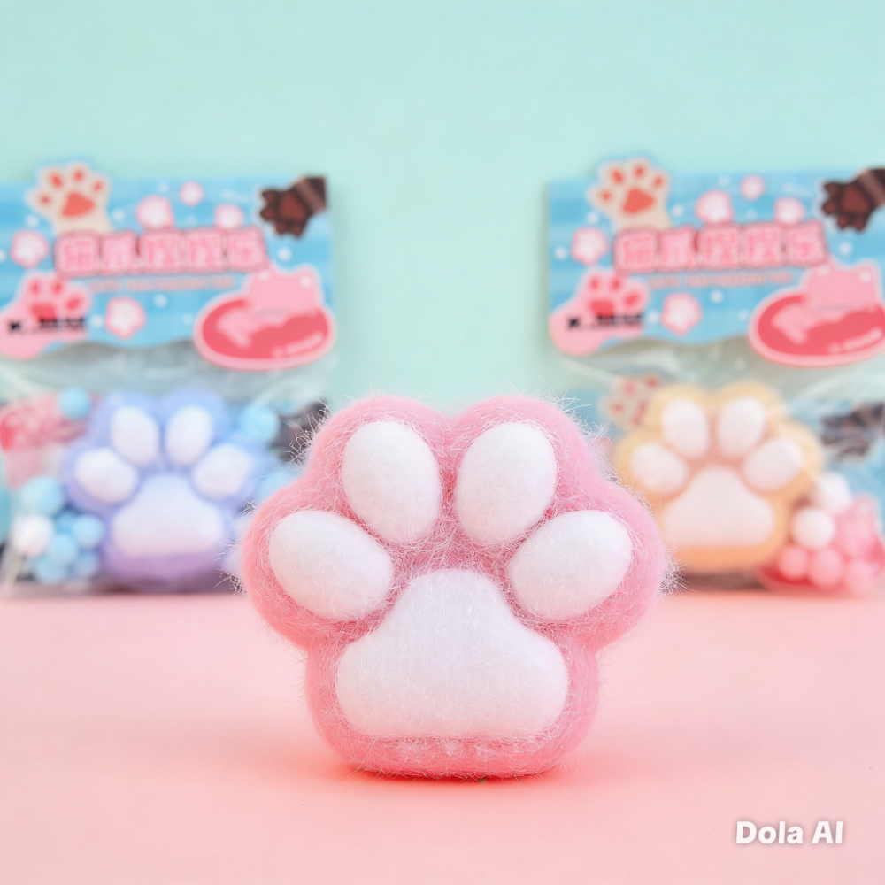 Squishy Patita de Gato Pastel