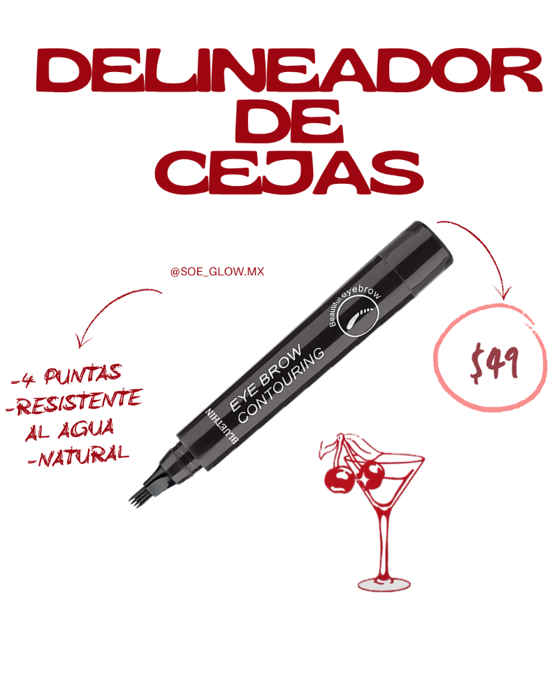 DELINEADOR DE CEJAS (4 puntas finas)