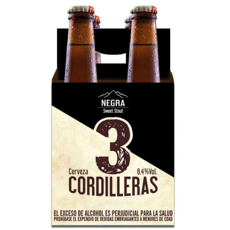 Cerveza tres cordilleras NEGRA Bot 330 ML
