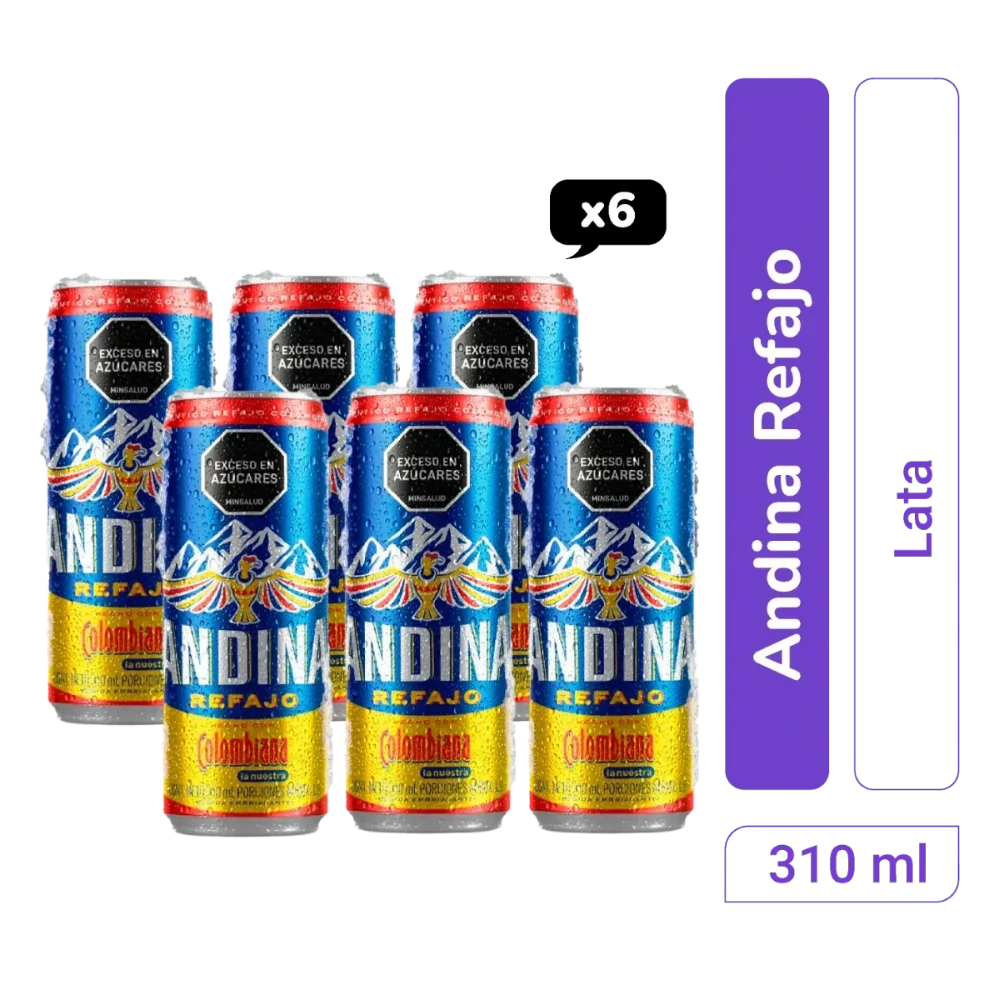 Andina Refajo Six Pack Lata 310 ml