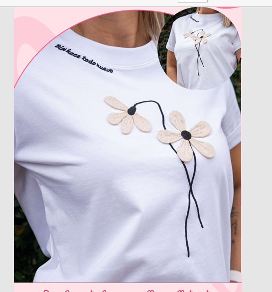Dios hace todo nuevo flores flotantes TALLA S
