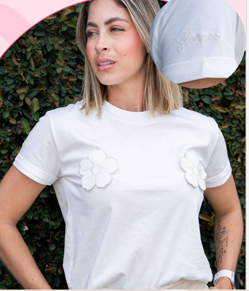 Forece bordado manga S-XS-M-L