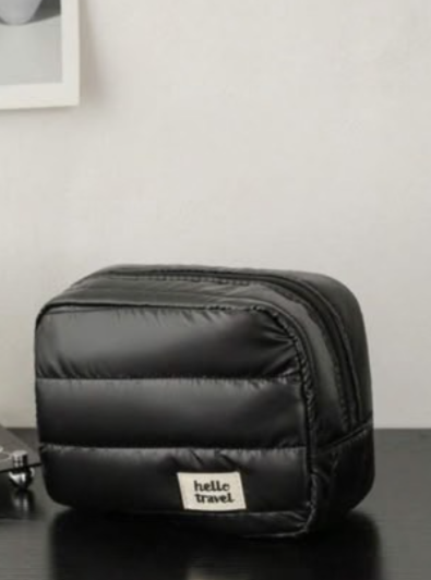 PORTA MAQUILLAJE HELLO NEGRO